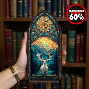 Cozy Glow Library Booknook, Wooden Book Nook With Candle, Fantasy Bookshelf Insert, Unique Wooden Decor, Gift For Book Lovers