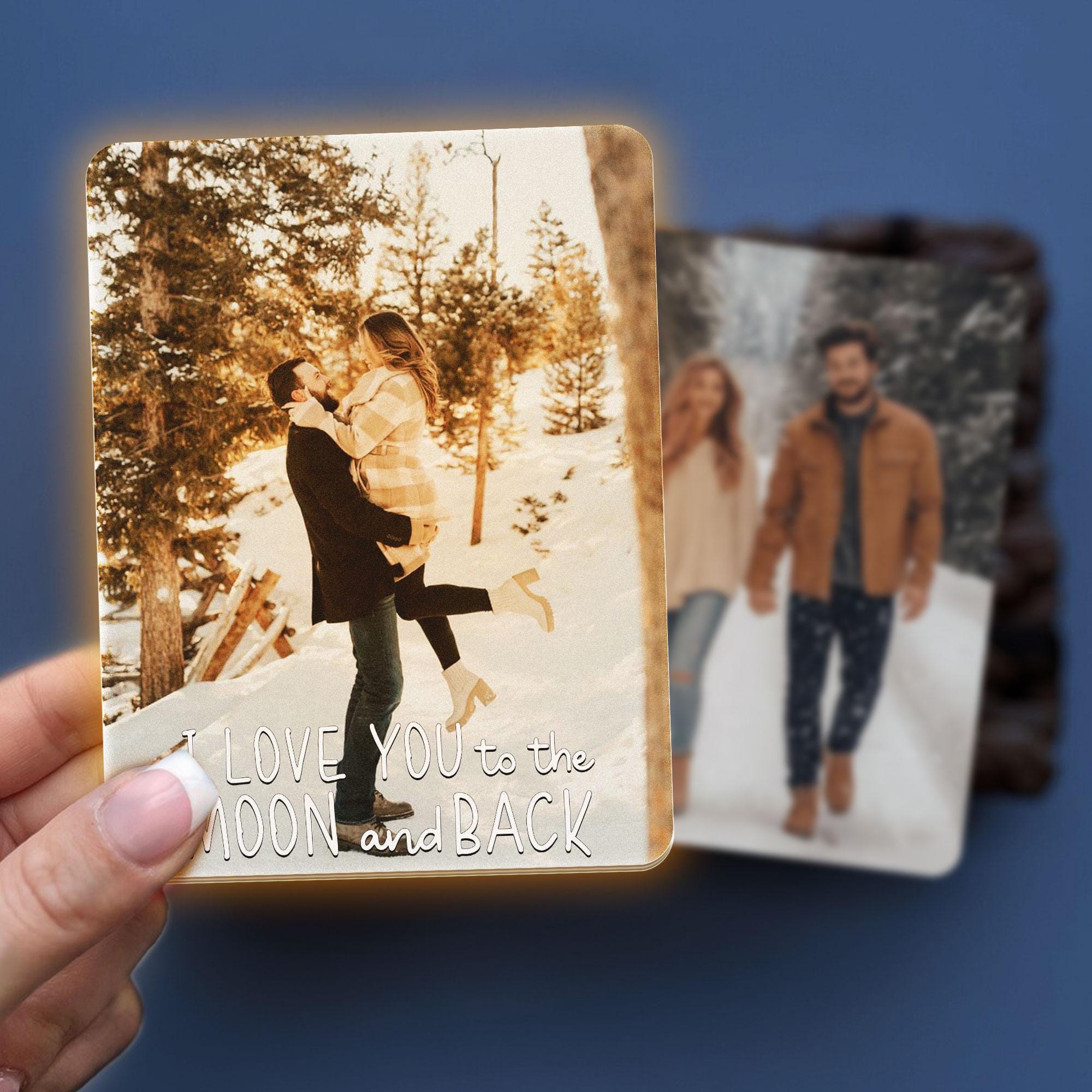 Custom LED Car Visor Clip with Photo, Personalized Car Visor Photo Plaque with LED Light, Clip for Car, Valentine Gift, Gift For Him CV22