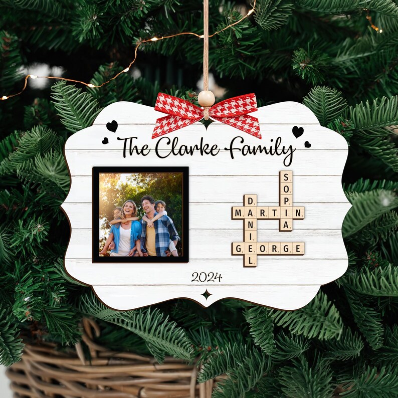 Personalized Crossword Puzzle Gift for Family, Family Crossword Puzzle