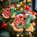 Custom Name 6 7 Christmas Ornament, Funny Six Seven Ornament, Kids Christmas Ornament, Gen Alpha Humor Ornament, Christmas Decoration product logo