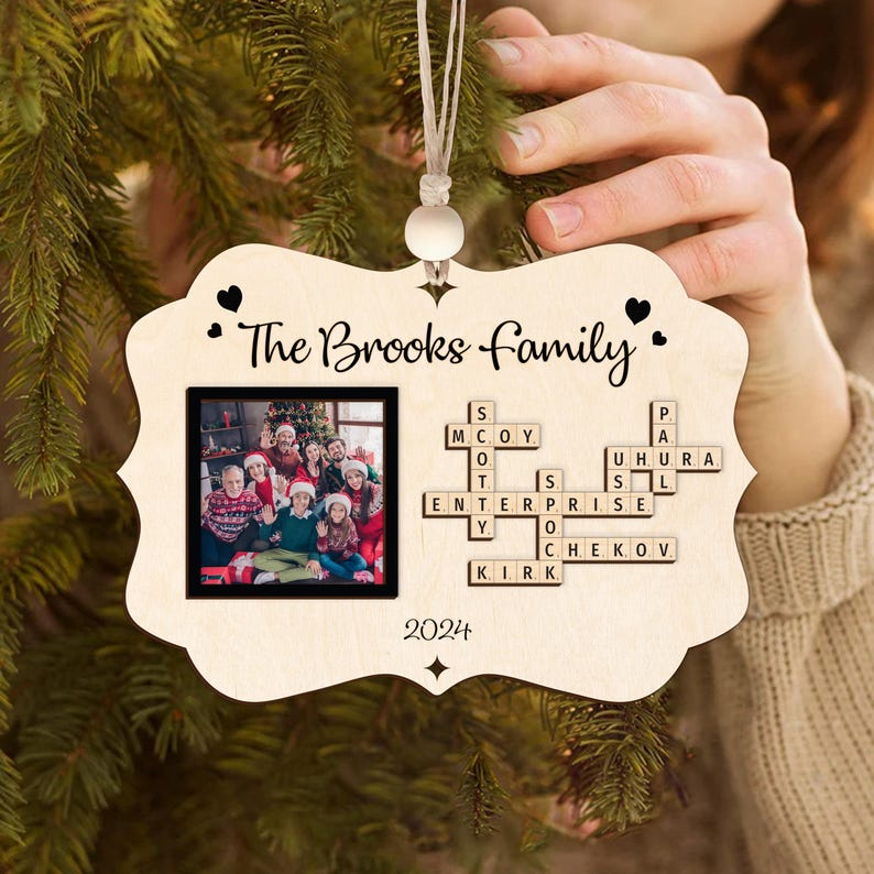 Personalized Crossword Puzzle Gift for Family, Family Crossword Puzzle