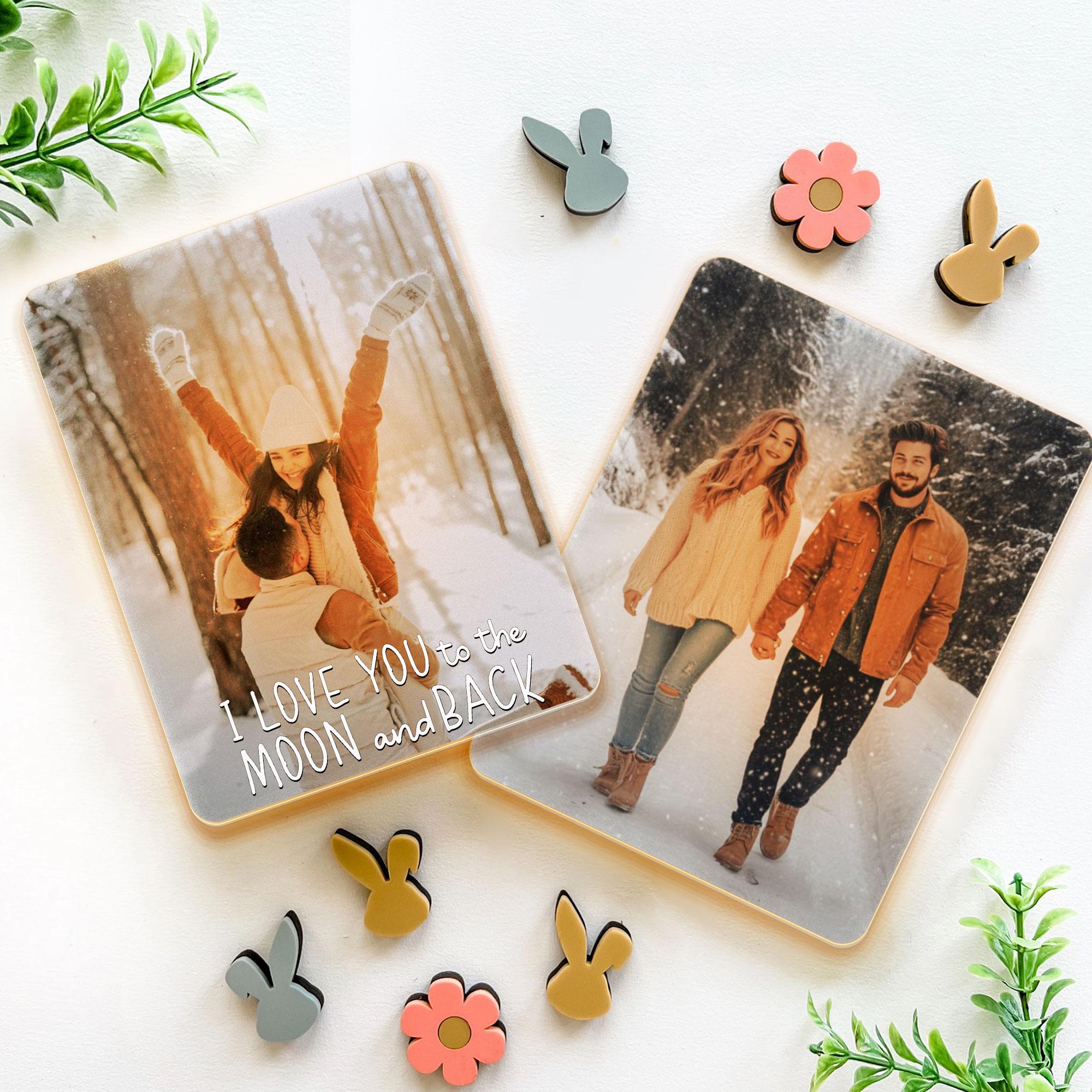Custom LED Car Visor Clip with Photo, Personalized Car Visor Photo Plaque with LED Light, Clip for Car, Valentine Gift, Gift For Him CV22