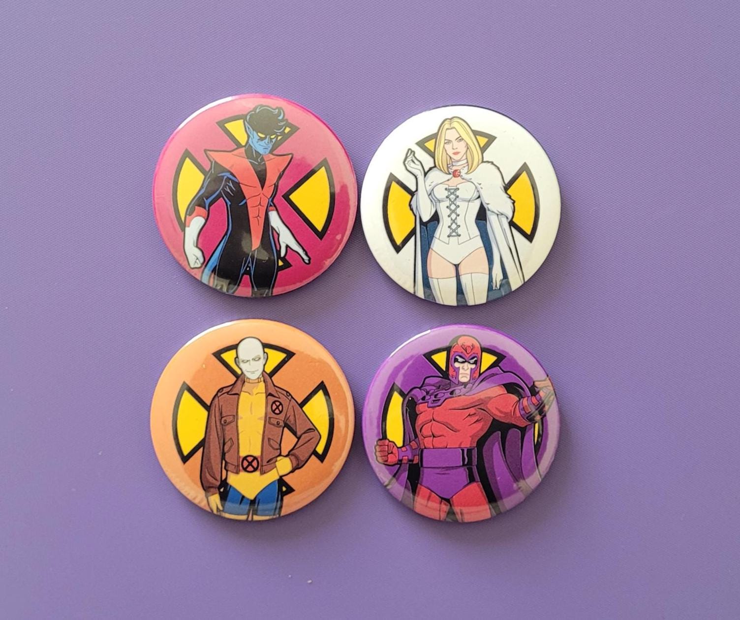 Rogue and Gambit Pin - Etsy