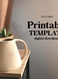 Vase Slab Building Template | Pottery Template | Ceramics Tools for Beginners | Clay Templates for Slab Building Tutorial | DIY Ceramics