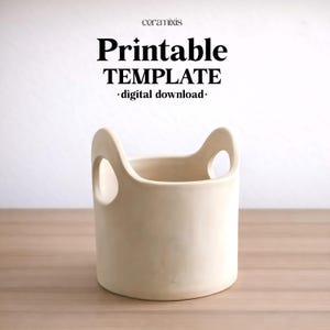 Gabarit de construction de dalles de panier à rayures | Modèle de poterie | Outils en céramique | Fabrication manuelle | Téléchargement numérique