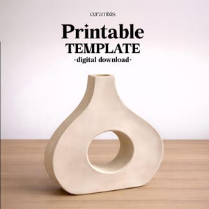 Vase Platte Gebäude Vorlage | Keramik Vorlage | Keramikwerkzeug | Handarbeit | Digitaler Download