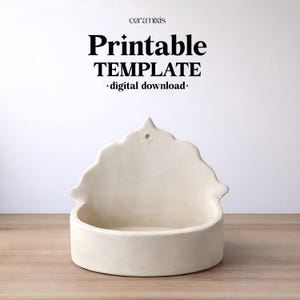 Plantilla de construcción de losas para candelabros de pared / Plantilla de cerámica / Herramientas de cerámica / Construcción manual / Descarga digital