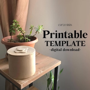 Butter Keeper Slab Building Template | Pottery Template | Clay Templates for Slab Building Tutorial | French Butter Crock | DIY Ceramics