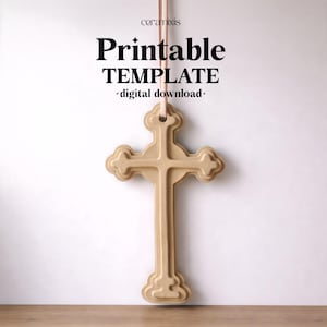 Sjabloon kruisaardewerk, keramische plaat, digitale download