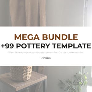 Mega Bundle + 99 Produkt Slab Gebäude Vorlage | Keramik Vorlage | Keramikwerkzeuge für Anfänger | DIY Keramik | Tonschablone