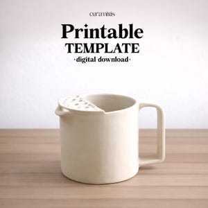 Berry Bowl Slab Building Template | Pottery Template | Ceramic Tools | Handbuilding | Digital Download | Fruit Colander