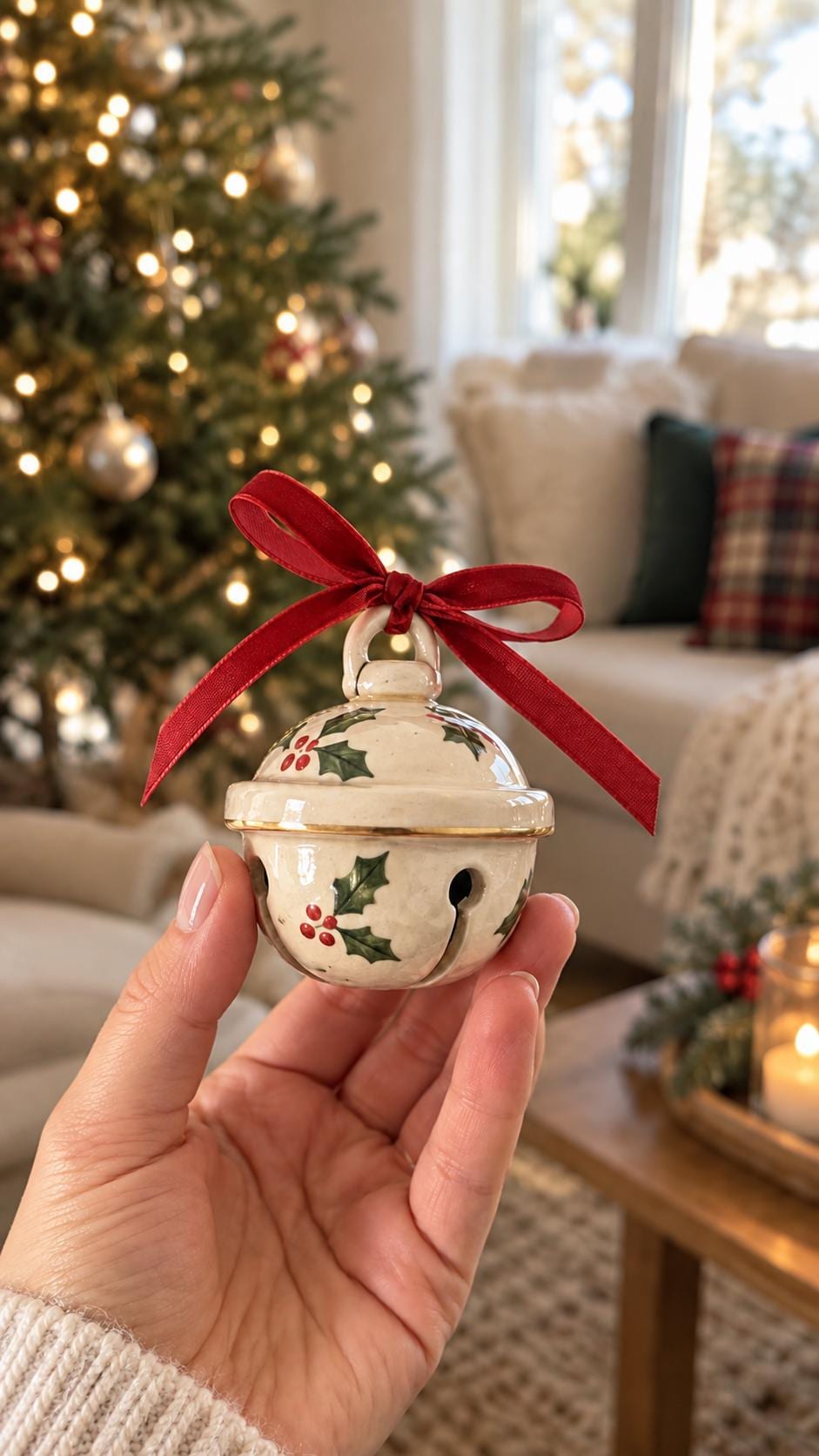 ジングルベル陶器テンプレートPDF、クリスマスオーナメント