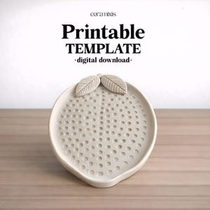 Lemon Plate Slab Gebäude Vorlage | Keramik Vorlage | Keramikwerkzeug | Handarbeit | Digitaler Download | Schmuck Organizer
