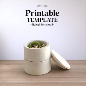 Jewelry Box Slab Building Template | Pottery Template | Ceramic Tools | Handbuilding | Digital Download| Organizer