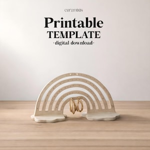 Jewelry Display Slab Building Template | Pottery Template | Ceramic Tools | Handbuilding | Digital Download