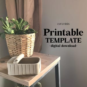 Sardine Box Slab Building Template | Pottery Template | Ceramic Sardine Tin | Clay Templates Tutorial | Portuguese Ceramic Sardine