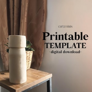 Jug and Cup Set Slab Building Template | Pottery Template | Ceramic Tools for Beginners | Clay Templates Tutorial | Easy DIY Ceramic |