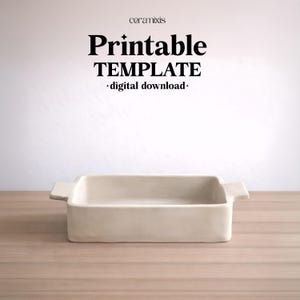 Plantilla para molde de cerámica para hornear, construcción de losas de cerámica, descarga digital