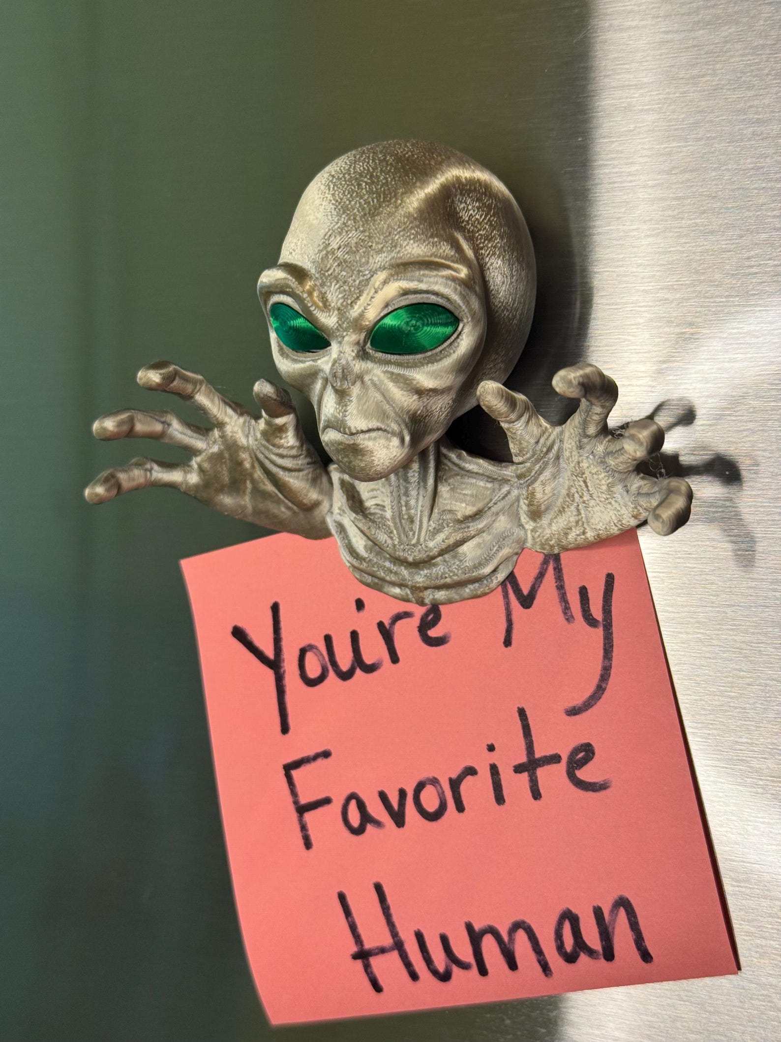 Alien Magnet, 3D Printed: UFO Refrigerator Magnet, 40 Color Options ...