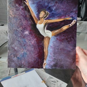 Peinture originale. Ballet spatial