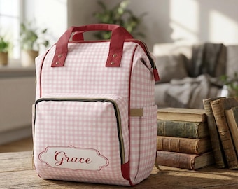Personalized Diaper Bag Backpack Gift for Mom, Diaper Backpack for Baby Boy and Girl, Baby Shower Gift, New Mom Gift, Newborn Gift Bag