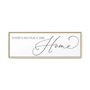 Theres No Place Like Home Farmhouse Entry Sign Matte Canvas Framed image 4