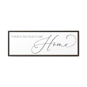 Theres No Place Like Home Farmhouse Entry Sign Matte Canvas Framed image 6