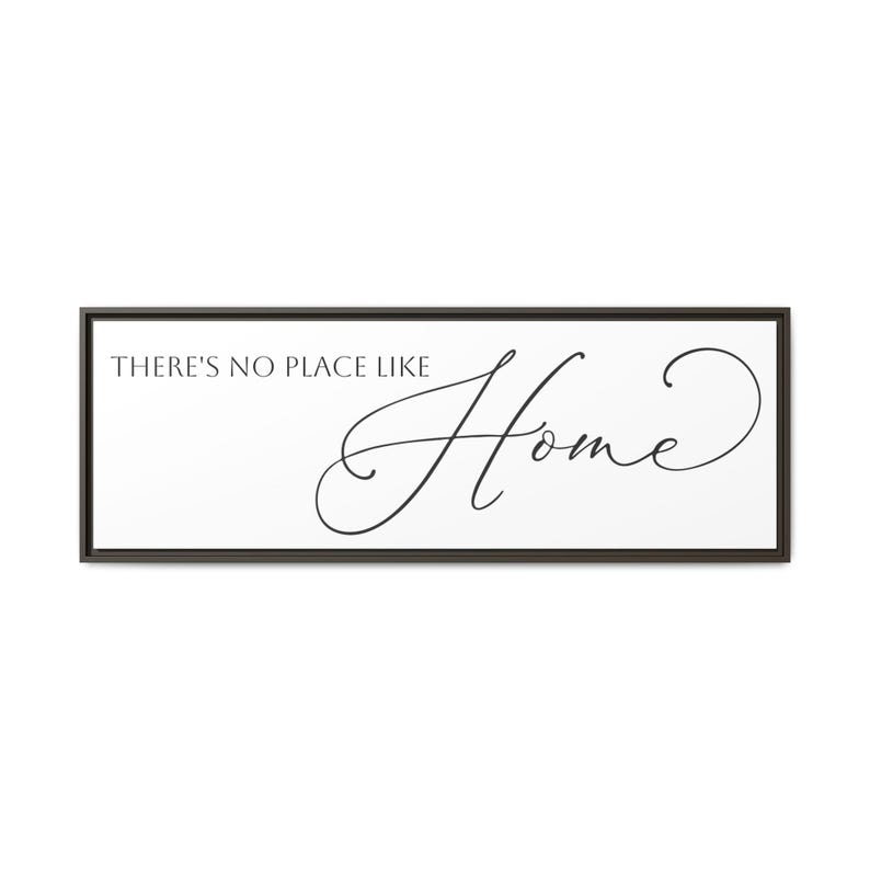 Theres No Place Like Home Farmhouse Entry Sign Matte Canvas Framed image 6