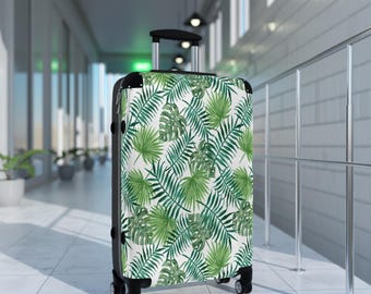 Tropical Palms Coastal Luggage | Unique Travel Suitcase | Stylish Baggage for Adventurers | Perfect Gift for Travelers
