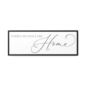 Theres No Place Like Home Farmhouse Entry Sign Matte Canvas Framed image 3