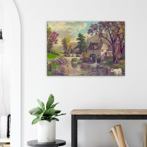 Old Mill On Beaver Creek (1879) | Extra Large Canvas Art | 28x40″ | 420-D