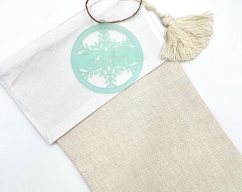Personalized Christmas Ornament/Stocking Name Tag