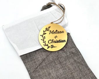 Personalized Christmas Ornament/Stocking Name Tag