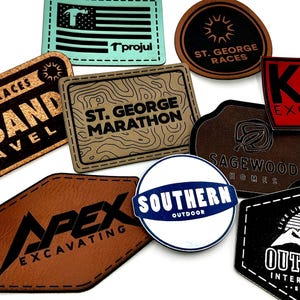 Custom Leatherette and Acrylic Patches