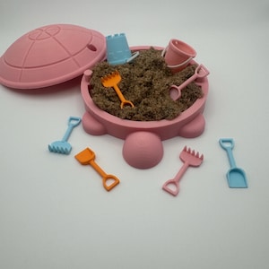 3D Printed Desktop Turtle Sandbox, 3D Prints, Sandbox, Mini Toys, Office