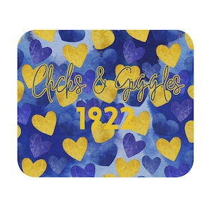 Clicks & Giggles 1922 - Mouse Pad, Sigma Gamma Rho Mouse Pad, Poodles,Pearls, Educated Sigma Girls, SGRho Mouse Pad, RHOyal, Pretty Poodle