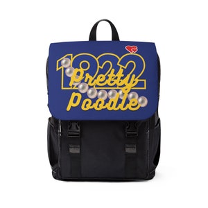 1922 Sac à dos décontracté à bandoulière Pretty Poodle SGRho, sac à dos Sigma Gamma Rho
