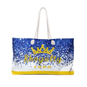 SGRho Weekender Bag: Sigma Gamma Rho Tote - Rhoyalty 1922