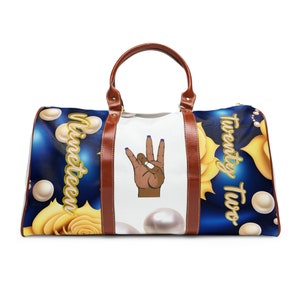 1922 SGRho Waterproof Travel Bag, Sigma Gamma Rho Carry On