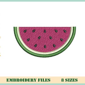 Watermelon Embroidery Design, Machine Embroidery, Summer Fruit, Watermelon Mini Fill Stitch , Instant Download, 8 Sizes