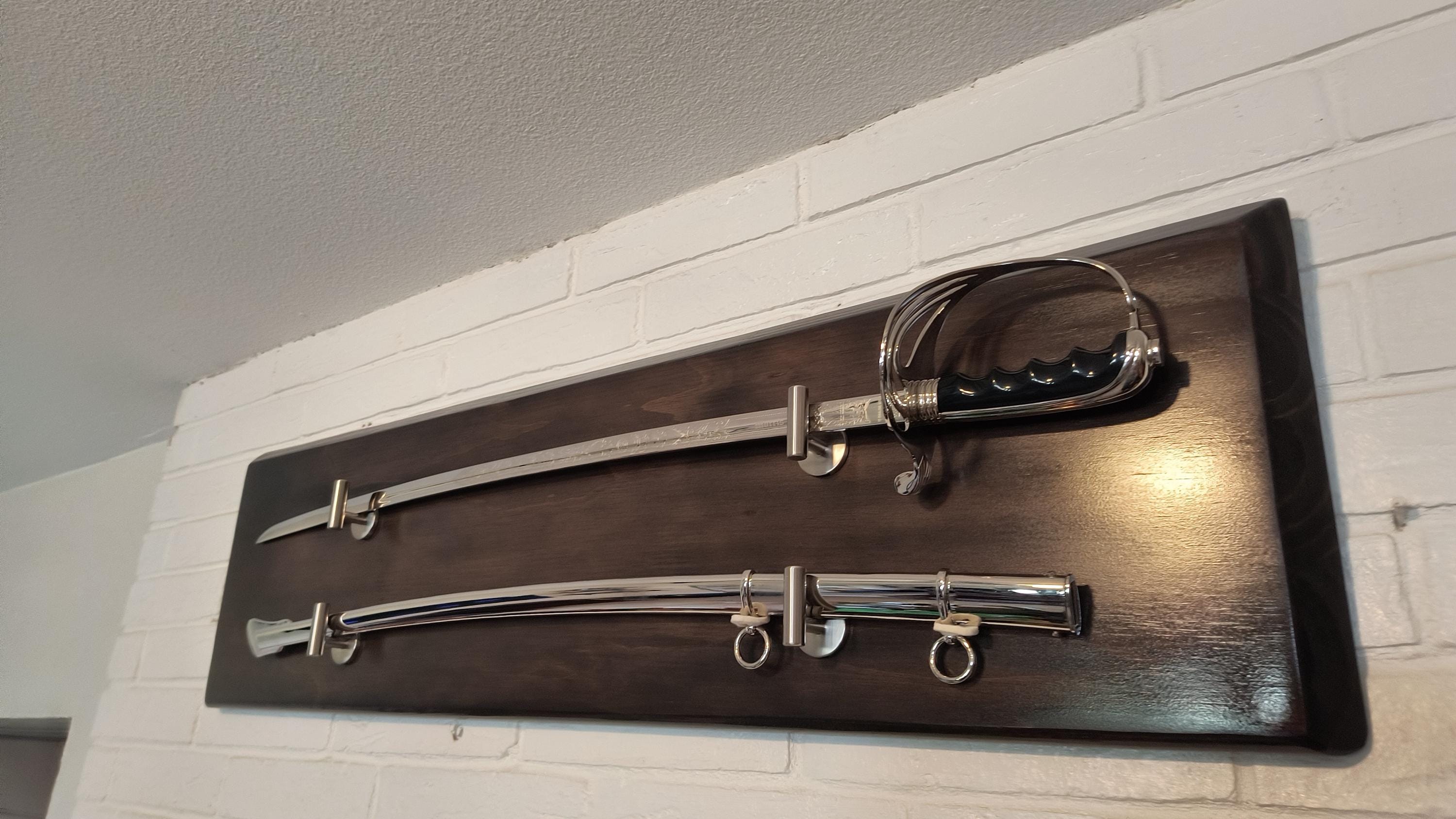 Sabre Sword Wall Racks Military Saber Holder, Wall Hanging Display - Etsy