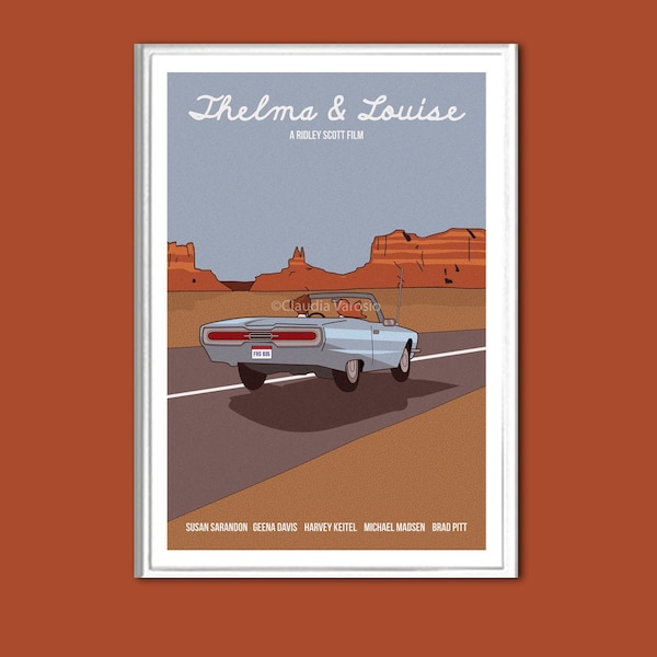 Affiche de film Thelma & Louise imprimée en différentes tailles