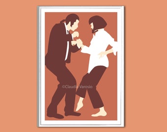 Mia and Vincent dance scene print in various sizes