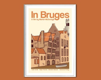 Movie poster retro print In Bruges in various sizes