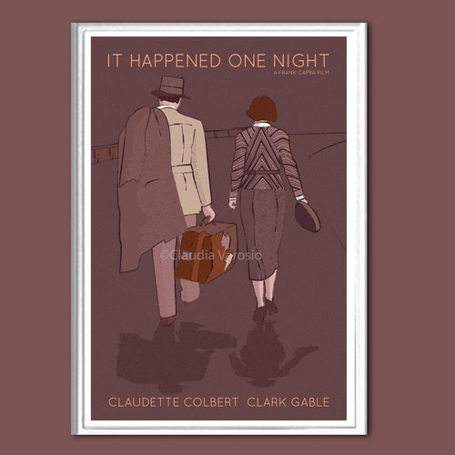 It Happened One Night Movie Poster Print in Various Sizes - Etsy