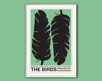 The Birds Hitchcock movie poster in various sizes