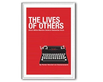 Retro poster The Lives of Others movie print in various sizes, English or German