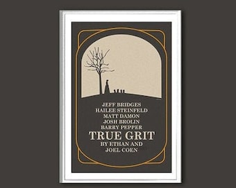 True Grit Coen movie poster in various sizes
