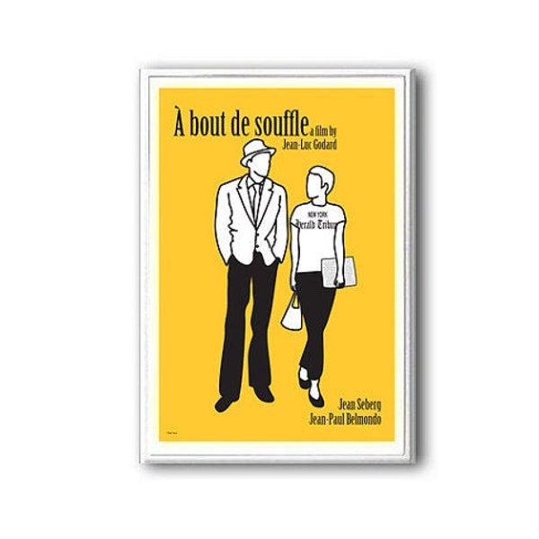Film poster A Bout de Souffle, or Breathless, in various sizes