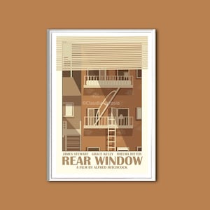 Movie poster Rear Window retro print in various sizes